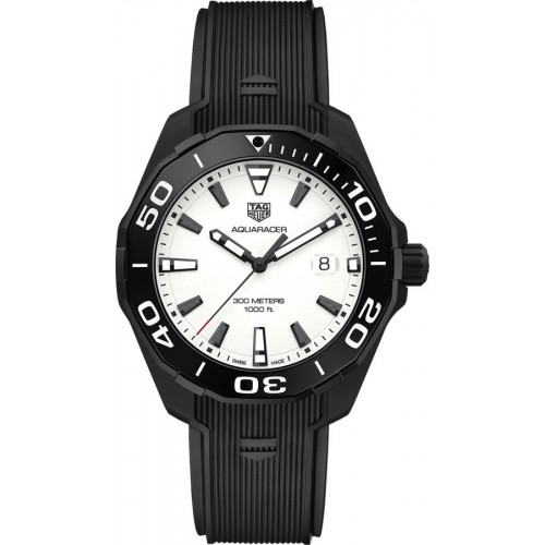 Tag Heuer Aquaracer 300M Textured White Dial Men's Watch WAY108A-FT6141 Tag Heuer Aquaracer 300M Textured White Dial Men's Watch WAY108A-FT6141